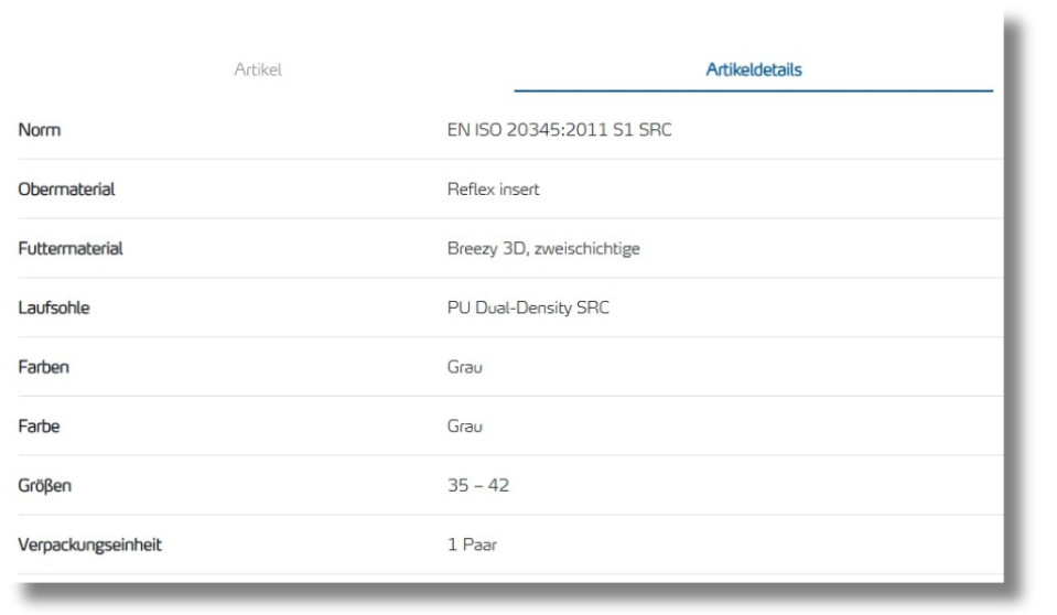 Artikeldetails