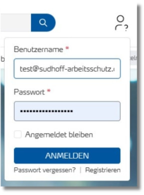 Einloggen